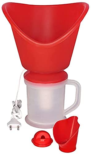 HARIHOME Face, Nose, and Cough Steamer 3 in 1 Plastic Steam Vaporizer, Nozzle Inhaler, Facial Sauna, and Facial Steamer Machine for Adults and Kids