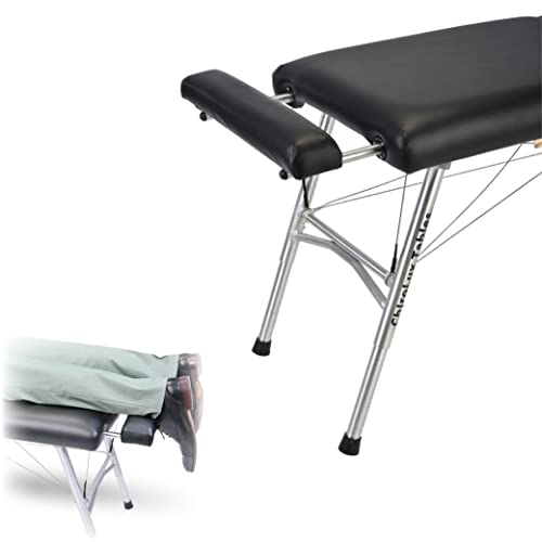 ChiroLux Leg Extension | Compatible with Chiropractic Classic and Plus Tables, Lengthens 8 Inches for Tall Patients, Synthetic Upholstery on Comfortable Density Foam, Foldable for Maximum Portability