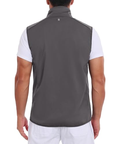 Image of Little Donkey Andy Men's Water-resistant Outerwear Vests, Stretch Windproof Vest for Cycling, Running, Golf