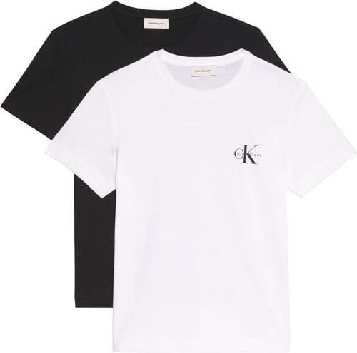 Calvin Klein T-Shirts Manches Courtes Lot de 2 Femme : fini les basiques transparents