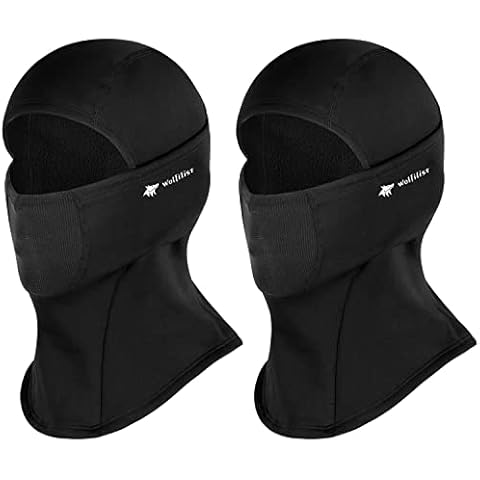 WOLFILIST Balaclava Ski Mask for Men Women, Winter Face Mask Windproof Motorcycle Mask Thermal Fleece Full Face Hood-2PCS Cover