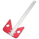 Scriber central de 300 mm avec cadre en alliage d'aluminium et jauge de ligne carrée pour ...