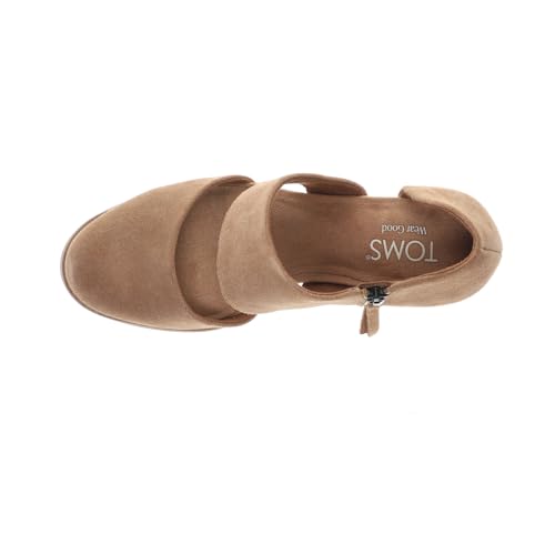 Image of TOMS Women's Milan Closed Toe 3 inch Heel, Leather Upper, CloudBound Insole, Side Zipper
