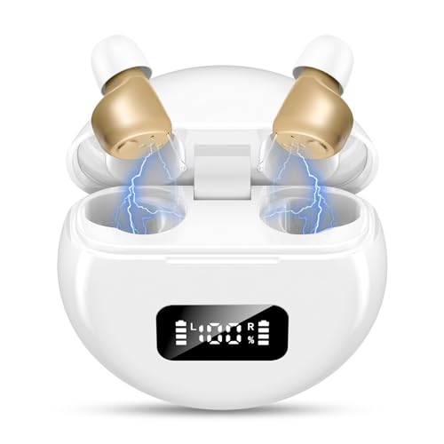 Mini digital Rechargeable Sound amplifier with Noise Cancellingfor Seniors Into Ear（ With USB charging）