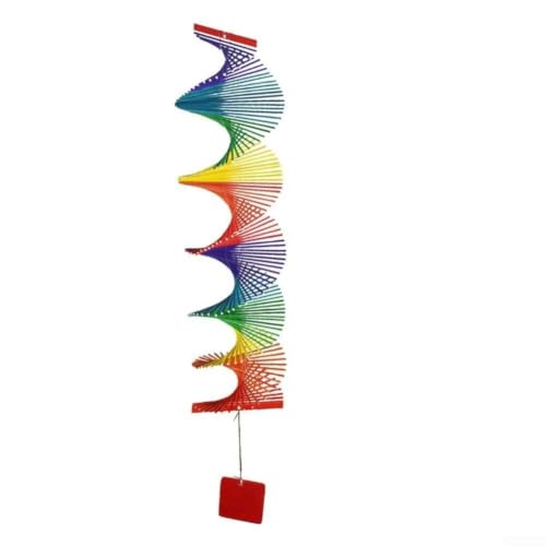 Tableau de croissance pour enfant en bois à suspendre au mur Règle de mesure pour décoration de chambre à coucher – Motif jardin arc-en-ciel 200 cm