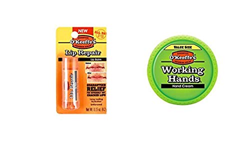 O'Keeffe's Working Hands Cream 6.8oz and Original Lip Repair Stick