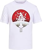 Itachi Mangekyou Sharingan Sasuke Uchiha T-Shirt Men's Unisex tee White