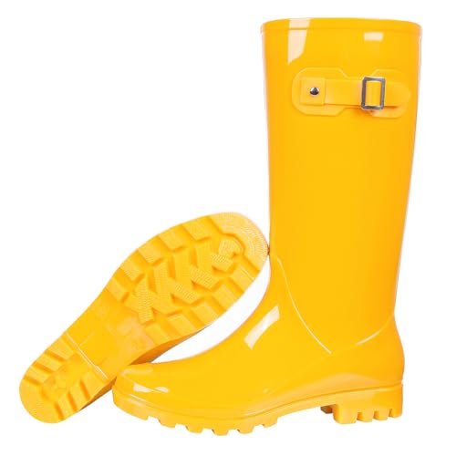 Image of Asgard Women's Tall Rain Boots Waterproof Knee High Rainboots Rubber Garden Boots
