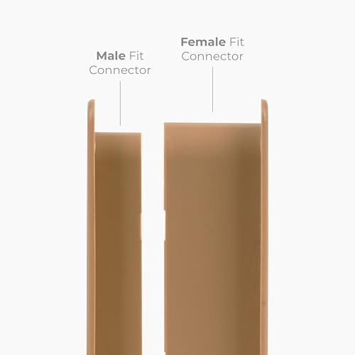 Image of Awenta 18 inch x 5 inch Inch Two Sided Oak Color Door Air Vent cover - Door Vents for Interior Doors - Universal Furniture Ventilation Guard- Register for Bathroom, Bedroom, Garage, Kitchen, Furniture