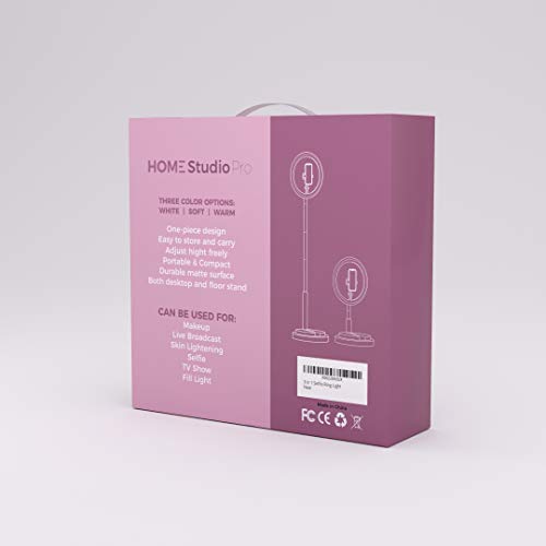 image for Home Studio Pro 3 in 1 Selfie Ring Light - Tall, Foldable Lighting Tri