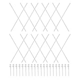 FOMIYES Windmühlen Bausatz 20 Stück mit Widerstandsfähigen Kunststoffstäben für Outdoor Windspiele und Kreative Freizeitgestaltung im Garten