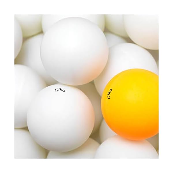 Table Tennis Ping Pong Ball White and Yellow 40mm Loose 2.7 gram 48pcs - Image 3