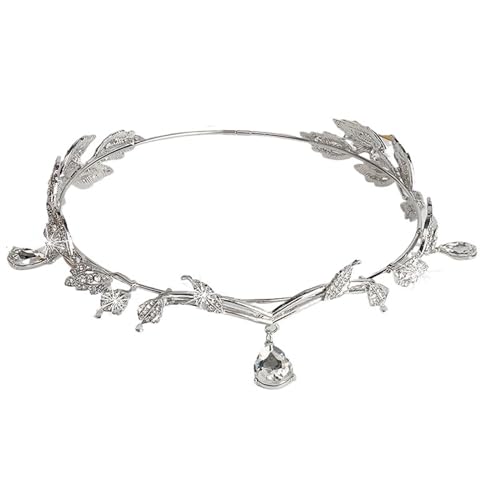 Accesorios para el cabello tipo corona élfica ajustable que no daña el peinado