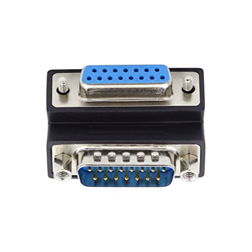 Adaptador extensión DB15Pin macho a hembra ángulo arriba miniatura 6