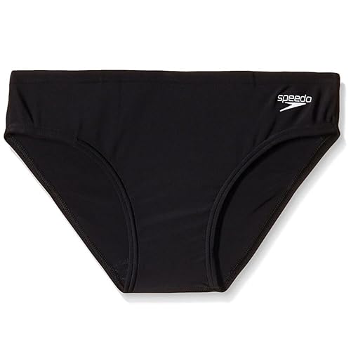 Speedo Men's Eco Endurance+ 7cm Swimming Briefs| Chlorine Resistant | Recycled Fabric | Swim Fitness | Training Swimwear Black