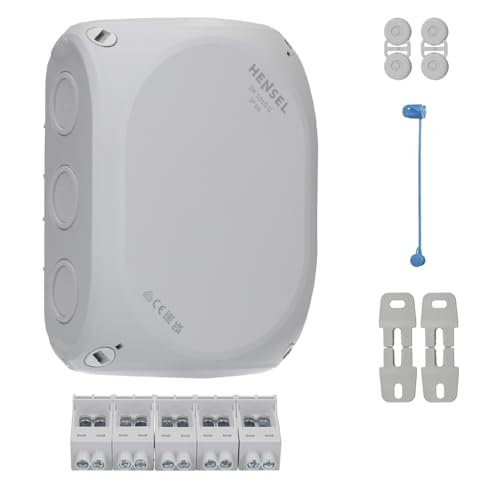 Hensel Kabelabzweigkasten DK 1010 G 2,5-10qmm Dose, Gehäuse für Montage auf der Wand/Decke 4012591125037, weiß