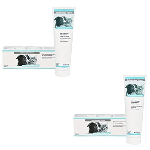 alfavet ReConvales Power, Doppelpack, Ergänzungsfuttermittel für Hunde und Katzen, Päppelpaste bei Untergewicht, Tube, 2 x 140 g