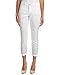 NYDJ Women's Nina Rolled Cuff Ankle Jeans in Chino Twill with Embroidery