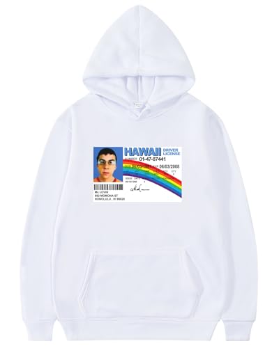 McLovin ID Hoodie for Men Classic Sweatshirt Soft Pullover Fashion Super Movie Bad