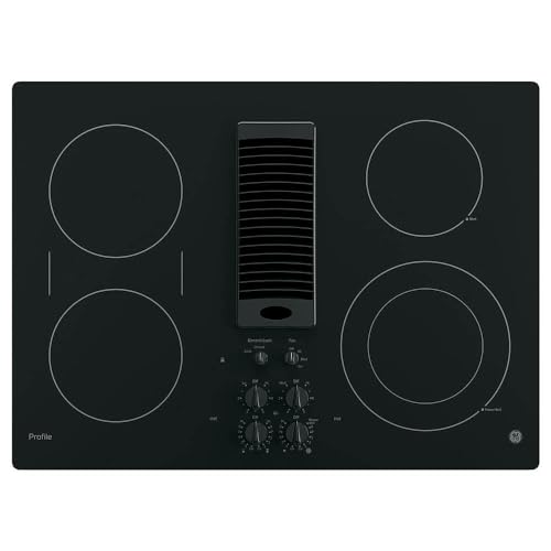 Ge Profile Pp9830Drbb 30 Inch Built-In Downdraft Electric Cooktop cover