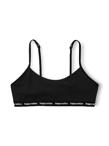 Happy Nation Girls Comfy Cotton Logo Scoop Neck Bra