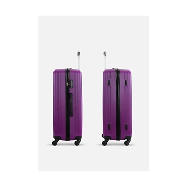 Parajohn-PARA-JOHN-Lightweight-1-Piece-Single-Size-Abs-Hard-Side-Small-Cabin-Carry-Travel-Luggage-Trolley-Bag-With-Lock-For-Men-Women-Unisex-Hard-Shell-Strong-Purple Parajohn PARA JOHN Lightweight 1 Piece Single Size Abs Hard Side Small Cabin Carry Travel Luggage Trolley Bag With Lock For Men, Women, Unisex Hard Shell Strong Purple