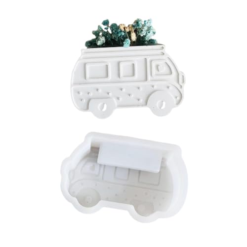 Silikonform für Camping, Busform, Blumenvase, dekoratives Pflanzgefäß, Zubehör, Tischdekoration, Formteil