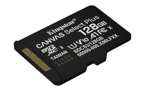 Image of Kingston Canvas Select Plus Micro SD Memory Card 128GB MicSDXC Gen3 150R A1 SD Adapter Not Included - SDCS3 /128GBSP