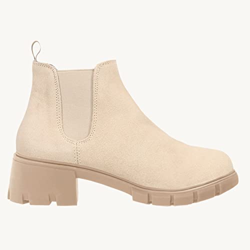 Juliet Holy Boys&Girls Toddler/Little Kid/Big Kid Chelsea Boots Platform Chunky Block Heels Slip On Combat Ankle Booties Slip On Comfort Outdoor Shoes #TOP1