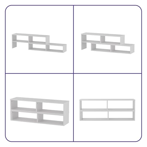 Image of Wakefit Gridis Engineered Wood TV Unit - Frosty White