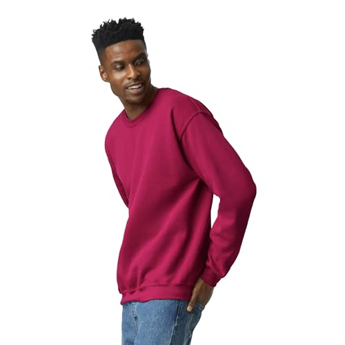 Image of Gildan Men's Cotton Spandex Polyester Blend Crew Neck Sweatshirt