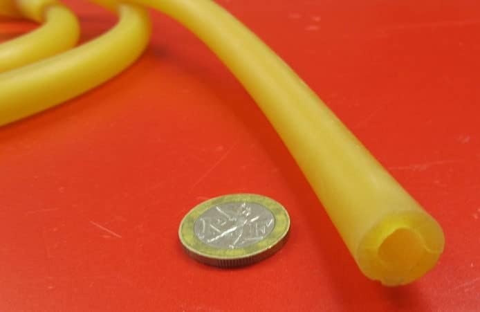 Latex Rubber Round Tubing 40A .562" (9/16") OD x .312" (5/16") ID x 25 Ft. Length 1 Roll