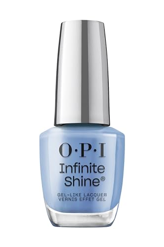 OPI Infinite Shine Nail Polish - Strongevity - Gel Like & Long Lasting Blue-Purple Crème Nail Polish - with Pre-Cured Gel Technology & OPI Pro-Wide Brush (15ml)