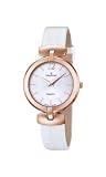 Candino Damen Quarzuhr mit weißem Zifferblatt Analog-Anzeige und Weiß Lederband C4567/1