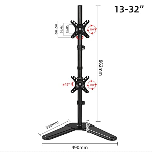 Support TV double écran pour corriger votre posture et libérer votre bureau - 3