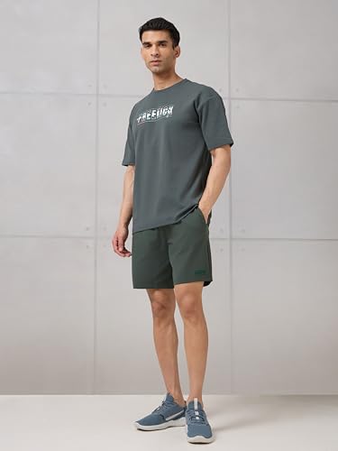 Image of TECHNOSPORT Men's Active Out Shorts ELASTOPLUS Stretch Quick Dry Sports Shorts for Gym Running Training Slim Fit Pocket UPF50+ Anti Odour