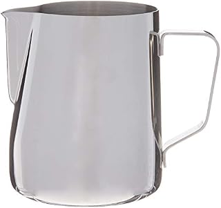 Rhino Pro Milk Pitcher 600ml/20 fl.oz - Stainless Steel Milk Frothing Jug Measuring Cup with Internal Markings for Coffee, Cappuccino, Barista, Espresso Making