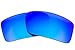 LenzFlip Replacement Lenses for Oakley GASCAN - Gray Polarized with Blue Mirror Lenses