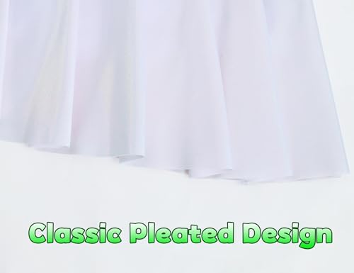 Image of Gnainach Girls Skorts High Waist Athletic Skirts with Shorts Stretchy Activewear for Teens Kids Performance Tennis