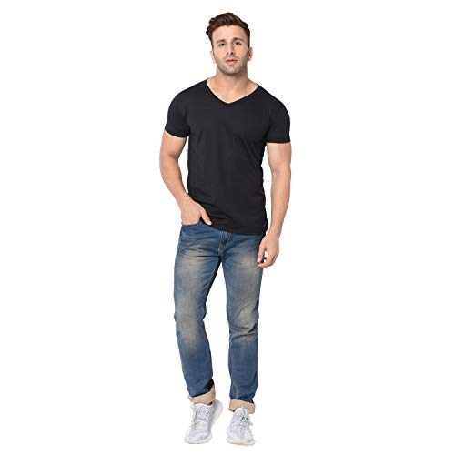 Image of Adorbs Solid V-Neck T-Shirt