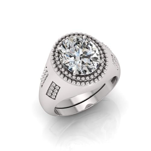 Bague réglable Ra8 avec certificat de laboratoire, la pureté de l'argent sterling