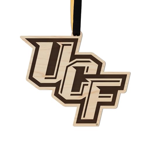 LazerEdge Central Florida Knights Christmas Ornament - Handcrafted from Maple Wood - Officially Licensed Collegiate Product