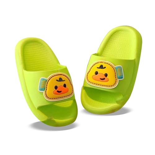Genérico Pantuflas Casuales para niño Zapatos de Playa Ligeros Antideslizantes Sandalias Caminar Interior Exterior (Green, 21 Toddler)