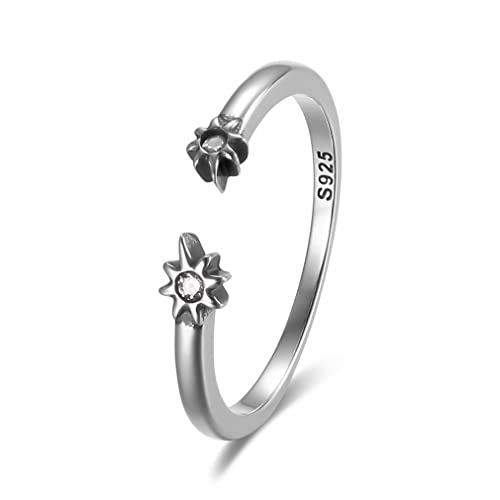 Bague cadeau femme en argent S925 avec motif abeille étincelant