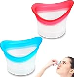 Heyumybit 2 Pièces 10 ml Lavage Oculaire Outil,Gobelet De Lavage Oculaires Réutilisable,Tasse De Lavage Oculaire Portable pour Nettoyage de la poussière,Irritants