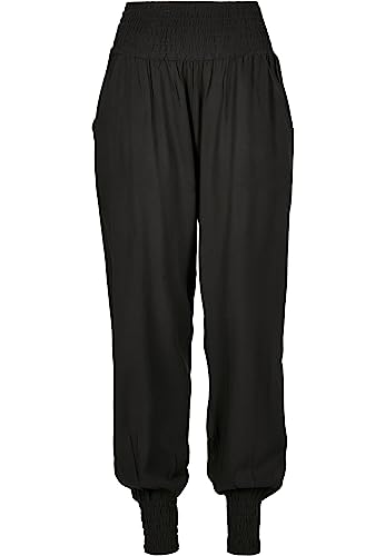 Urban Classics Ladies Sarongbyxor, fashionabla dambyxor med högt snitt, storlekar XS-5XL, finns i tre färger, svart, XS