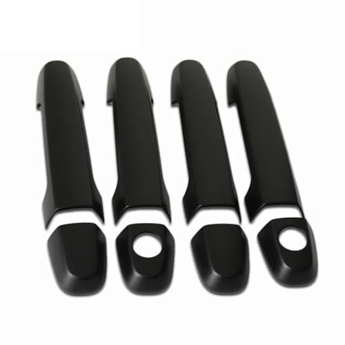 Cubiertas de manija negras para Toyota Vigo y Hilux 2005-2014, embellecedor exterior elegante
