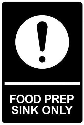 Rifosa A8 6"X8" Food Prep Sink Only Metal Sign Metal Plaque Wall Decor