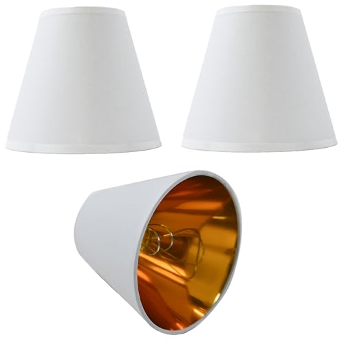 TAaMTYH Small Lampshades Set of 3,For Cutting on Bulb,Fabric Lampshade