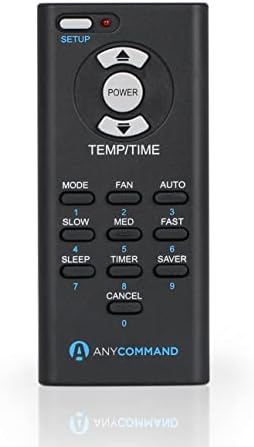 AnyCommand ACR-01 Universal AC Remote Control for Window Air Conditioners, Black, (Error:#Name?)